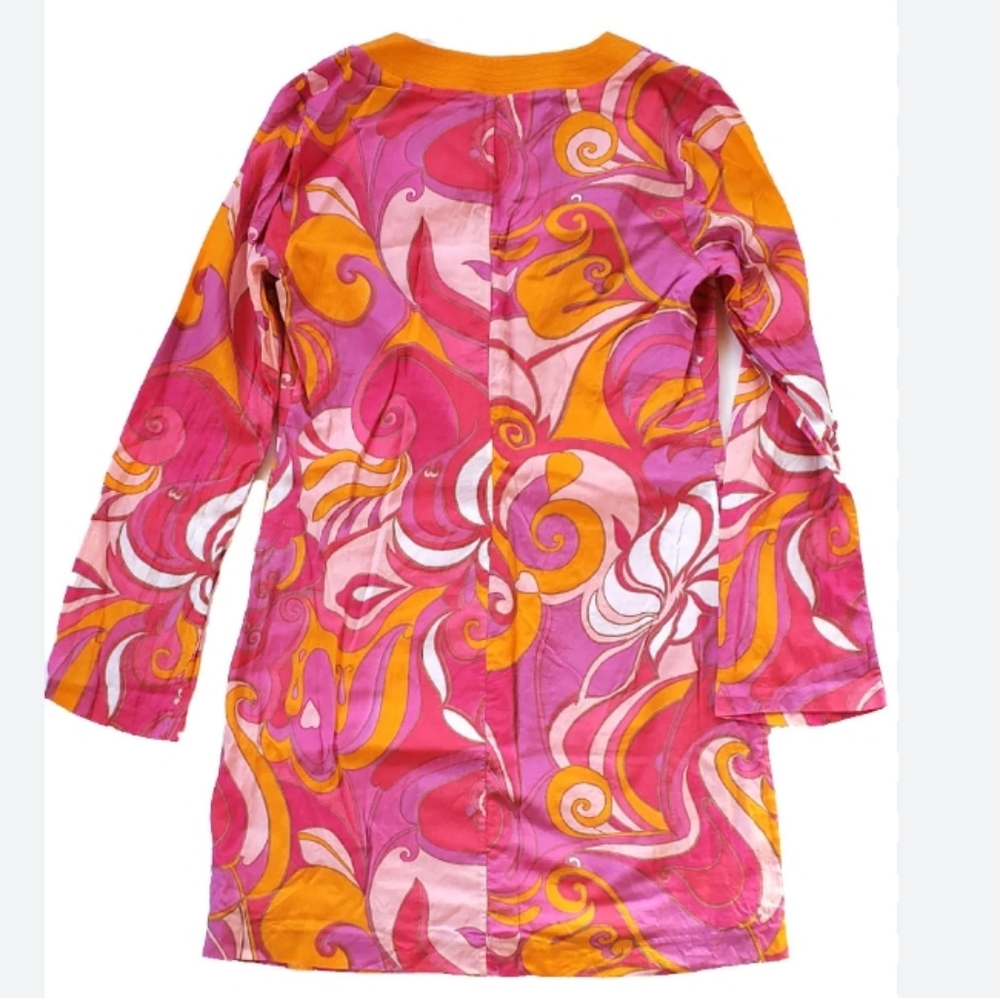 TRINA TURK Banana Repubkic Paisley Swirl Silk Blend Multicolored Dress NWOT - Picture 4 of 11
